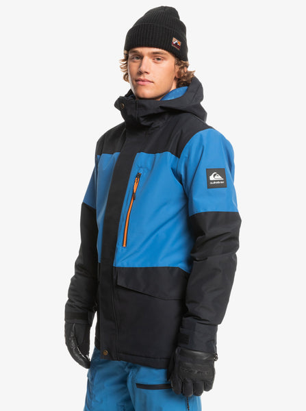 Quiksilver Mission Block Technical Snow Jacket for Men Black 70% off