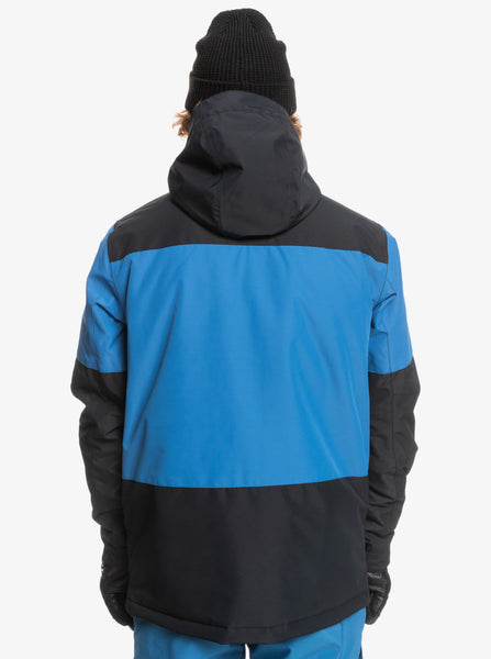 Quiksilver Mission Block Technical Snow Jacket for Men Black 70% off