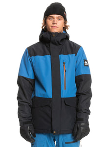 Quiksilver Mission Block Technical Snow Jacket for Men Black 70% off