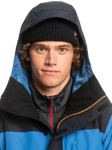 Quiksilver Mission Block Technical Snow Jacket for Men Black 70% off