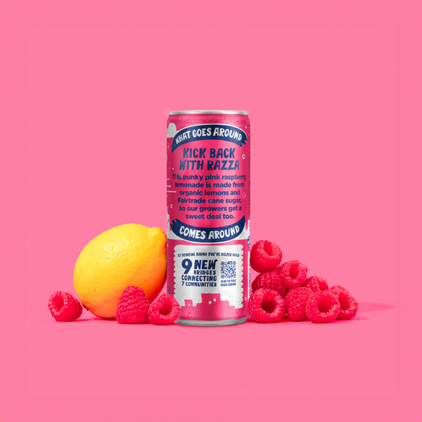 Karma Drinks Organic Razza Raspberry Lemonade Pink 250ml