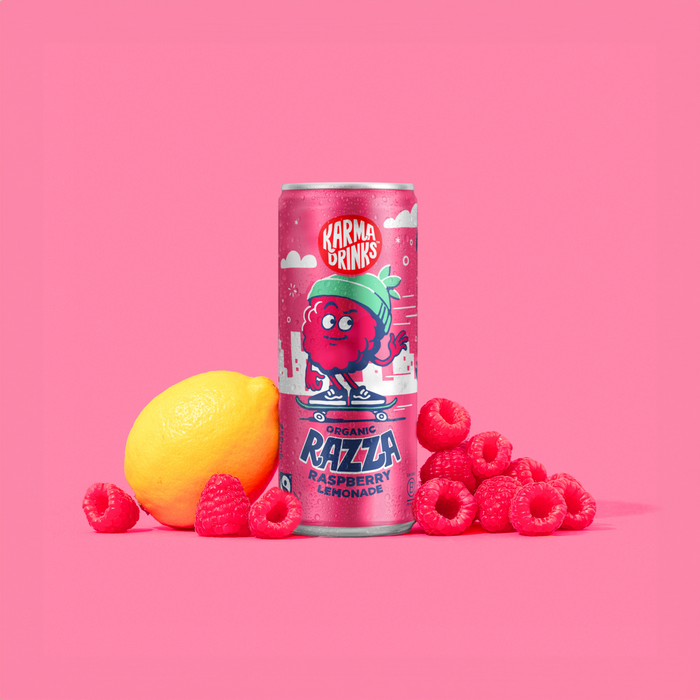 Karma Drinks Organic Razza Raspberry Lemonade Pink 250ml