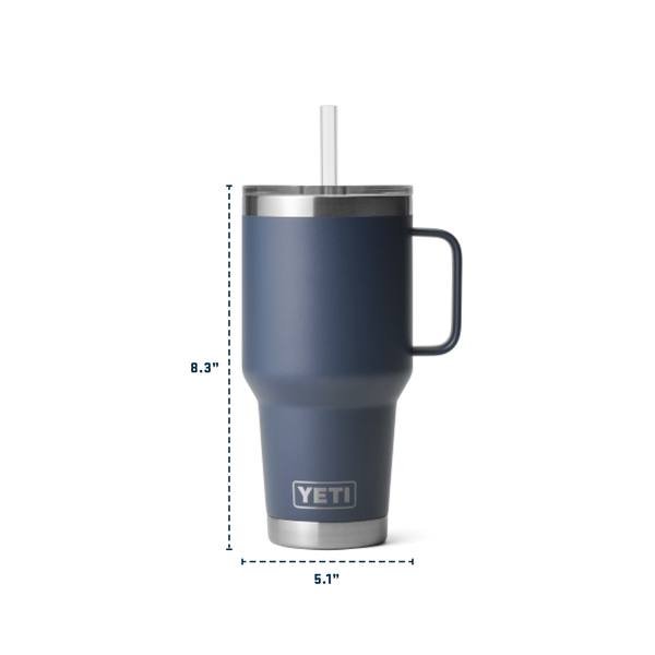 Yeti Rambler Straw Mug Insulated Royal Blue 35oz - 1L