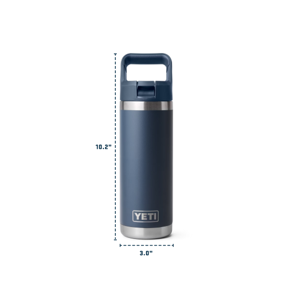Yeti Rambler Straw Bottle Insulated Sea View 18oz - 532ml