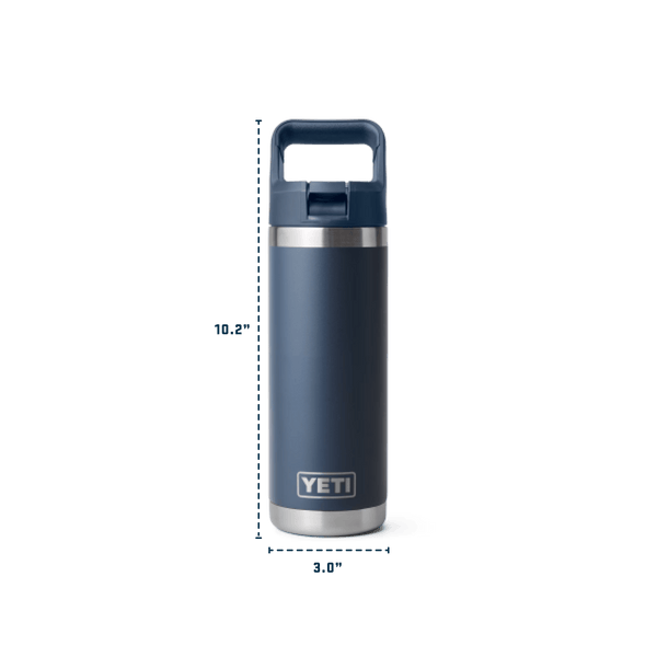 Yeti Rambler Straw Bottle Insulated Rescue Red 18oz - 532ml