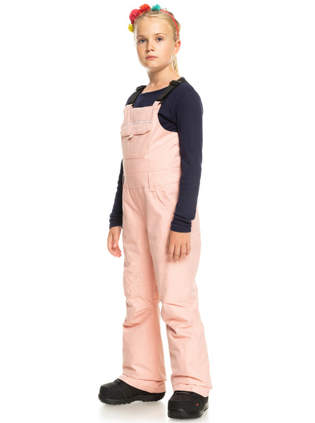 Roxy Girls Non Stop Snow Bib Pant Mellow Rose Size 10Yrs/M Sample 70% off RRP