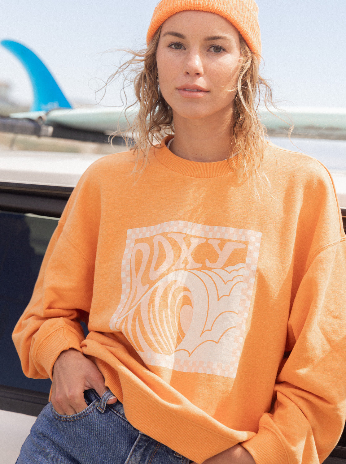 Roxy Take Your Place B Sweatshirt for Women Orange