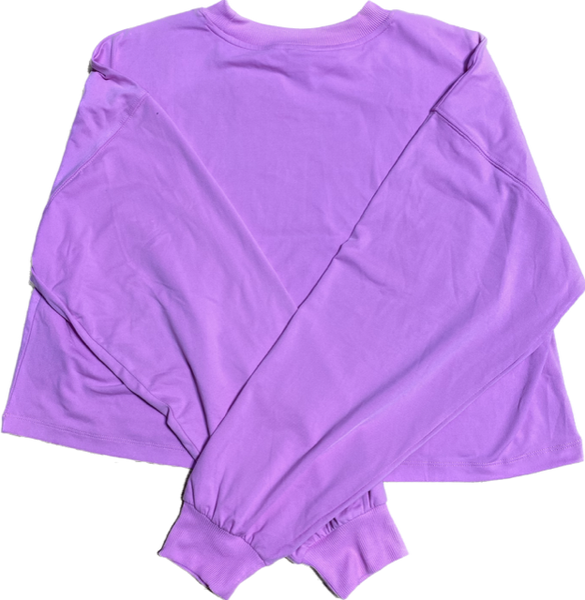 Roxy Active Long Sleeve Cropped T-Shirt Small Pink Sample 50% Off SERJKT03990