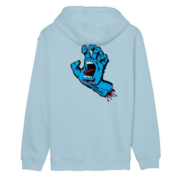 Santa Cruz Screaming Hand Chest Hood Sky Blue