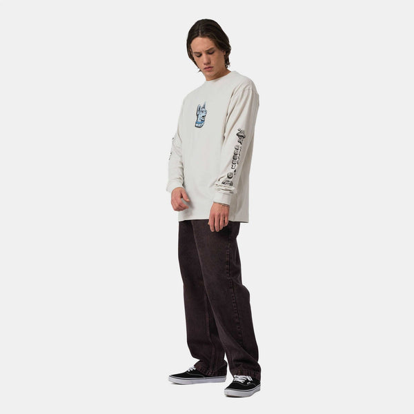 Santa Cruz tee shirt long sleeves Winkowski Dog Mist