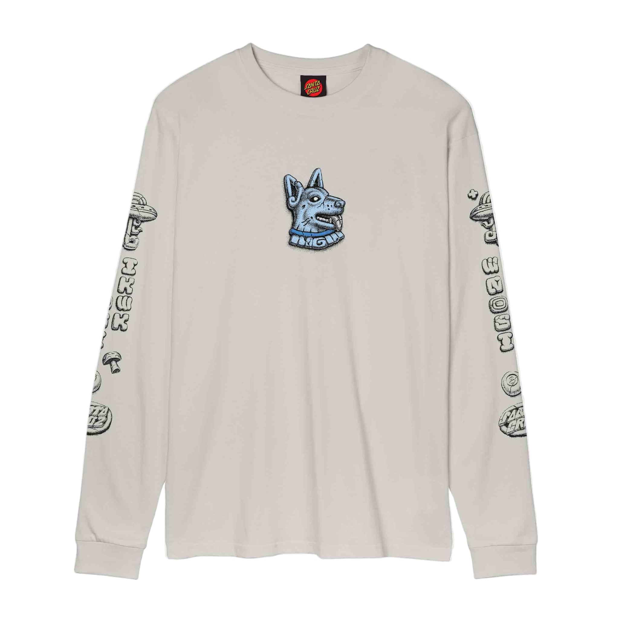 Santa Cruz tee shirt long sleeves Winkowski Dog Mist