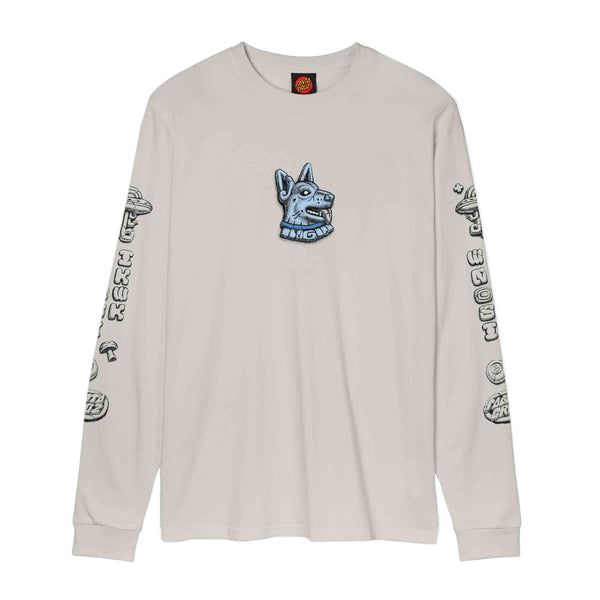 Santa Cruz tee shirt long sleeves Winkowski Dog Mist