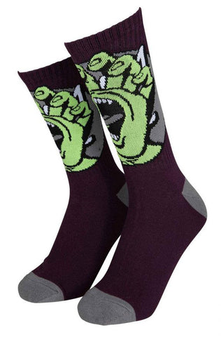 Santa Cruz Socks Hand Dot Socks Dark Cherry