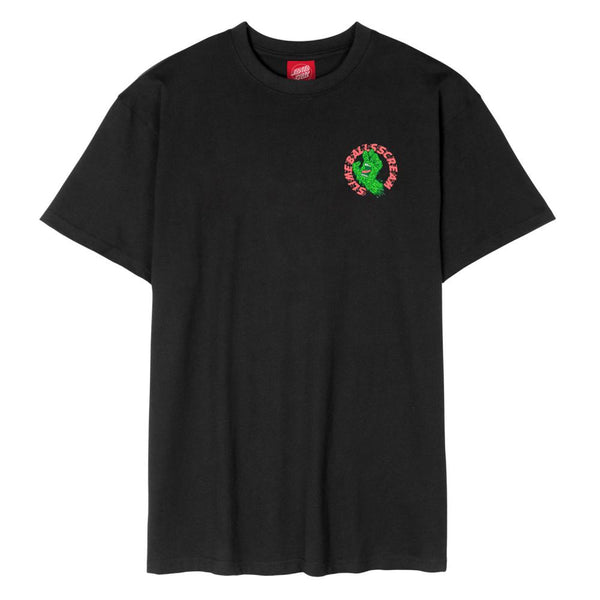 Santa Cruz T-Shirt Slime Balls SB Hand Black