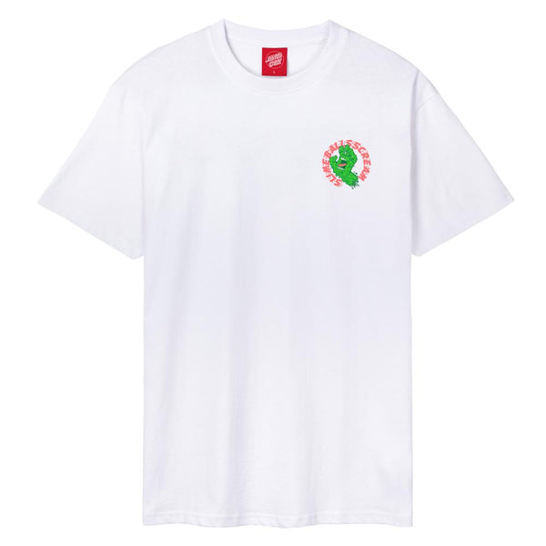 Santa Cruz T-Shirt Slime Balls SB Hand White