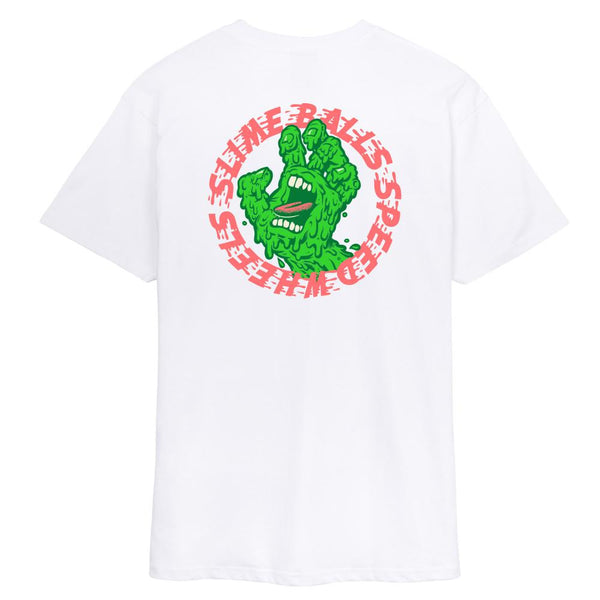Santa Cruz T-Shirt Slime Balls SB Hand White