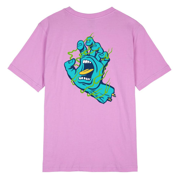 Santa Cruz Inferno Strip Hand T-Shirt Violet Small Sample 50% off