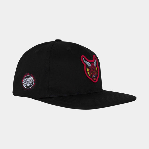 Santa Cruz x Stranger Things Season 5 snapback cap Hellfire Club Black