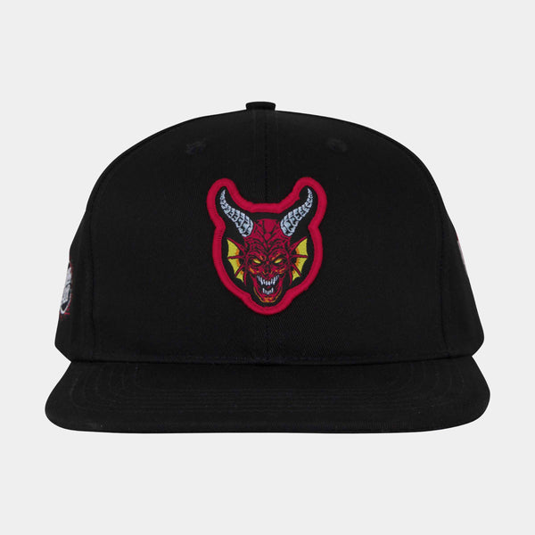 Santa Cruz x Stranger Things Season 5 snapback cap Hellfire Club Black