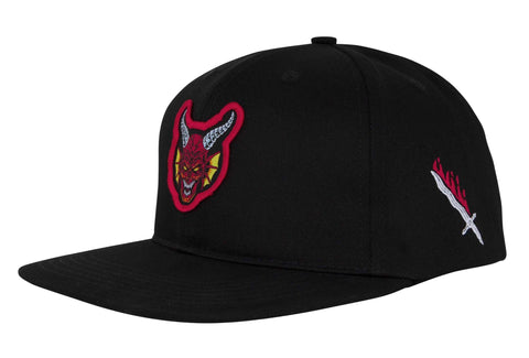 Santa Cruz x Stranger Things Season 5 snapback cap Hellfire Club Black