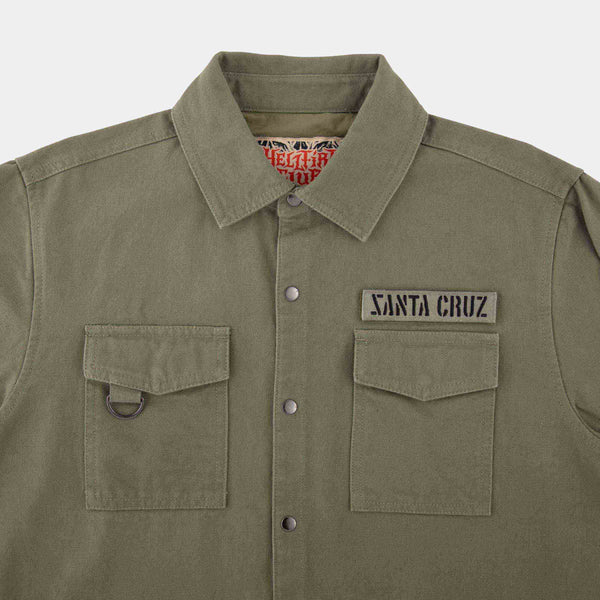 Santa Cruz x Stranger Things Season 5 Jacket Crawl Army