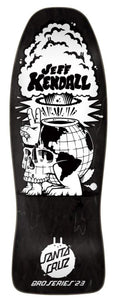 Santa Cruz Kendall Friend of the World Reissue Skateboard deck Black/White 10 IN SCR-SKD-5050