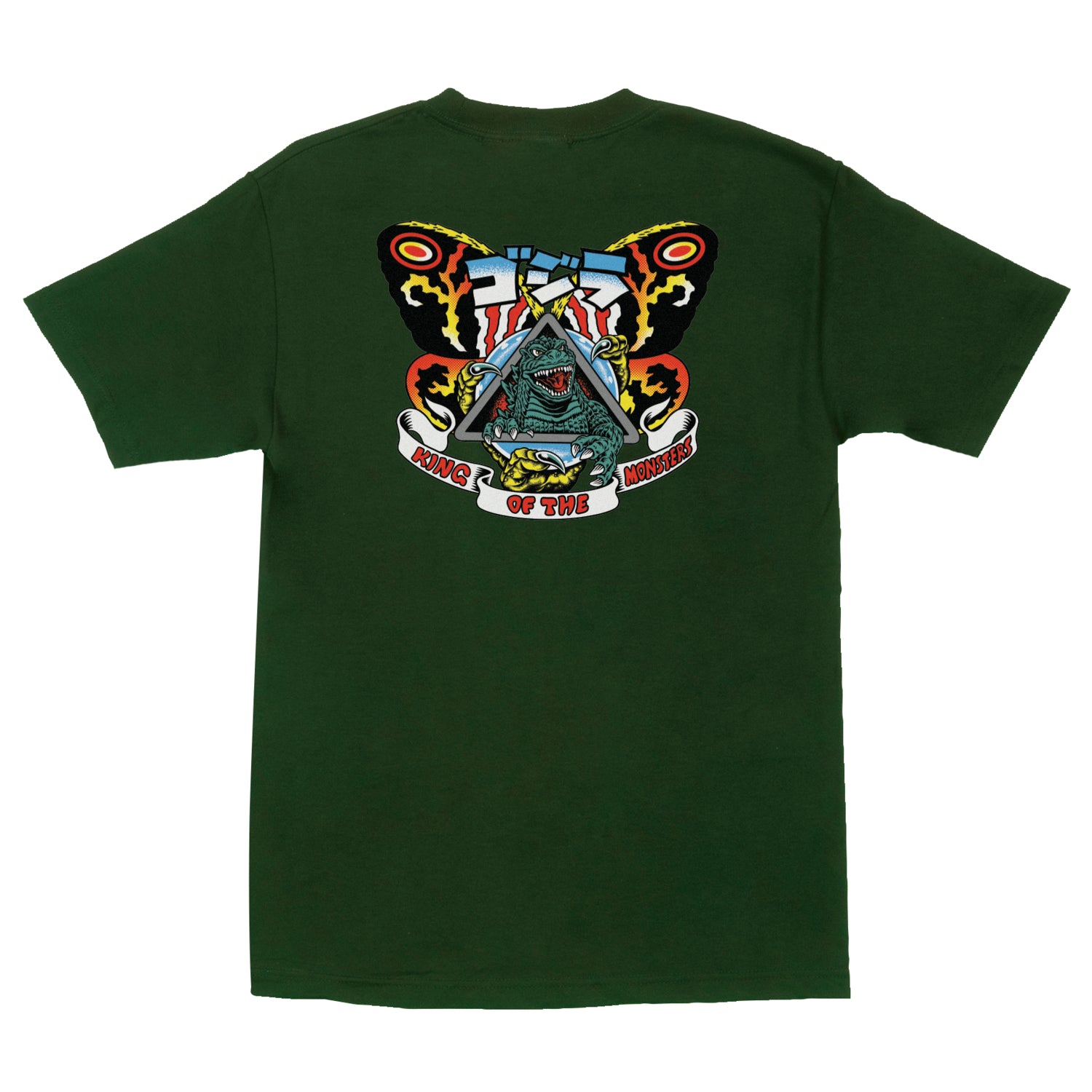 Santa Cruz x Godzilla Short sleeves tee shirt Natas Mothra Forest
