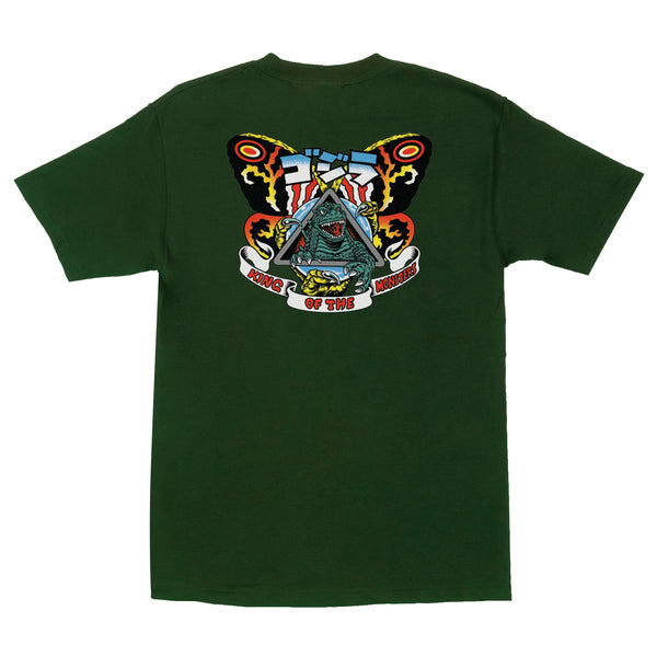 Santa Cruz x Godzilla Short sleeves tee shirt Natas Mothra Forest