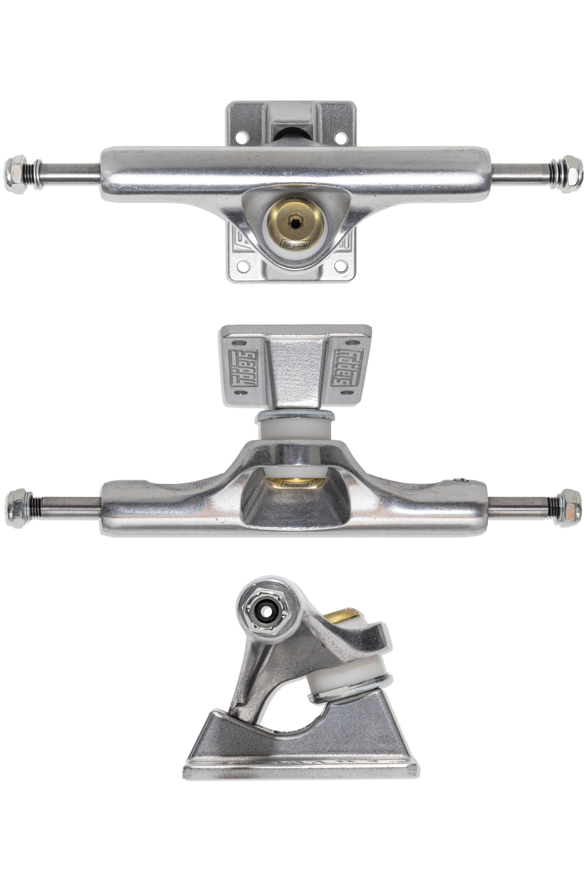 Slappy skateboard truck ST1 Inverted Hollow light / ultra low kingpin Polished - 8.50" (x2)