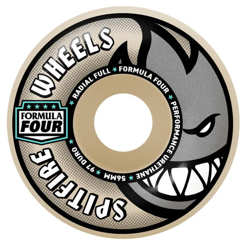 Spitfire skateboard wheels Formula Four Radial Full 97A Natural 58 MM
