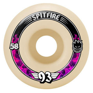 Spitfire Formula Four Wheels 93DU Radials White 58 MM