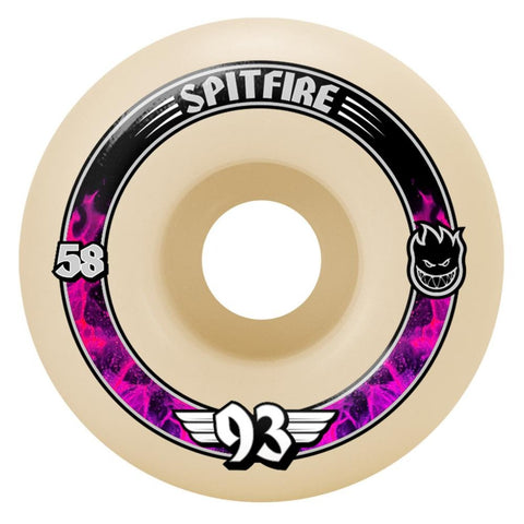 Spitfire Formula Four Wheels 93DU Radials White 58 MM
