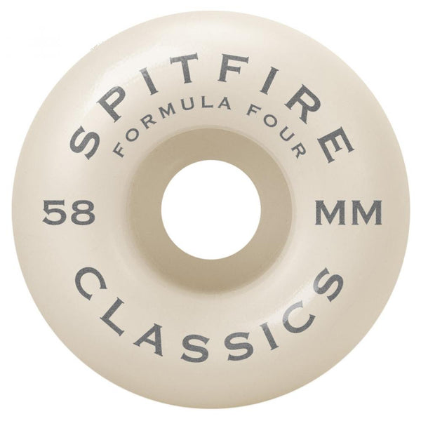 Spitfire skateboard wheels Formula Four Classics 99A Natural 58 MM