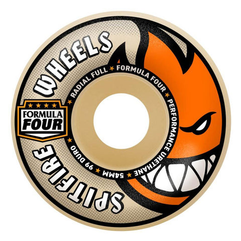 Spitfire skateboard wheels Formula Four Radial Full 99A Natural 58 MM