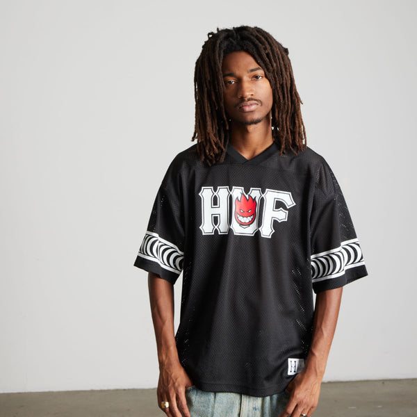 Huf x Spitfire Football Jersey End Zone - Black