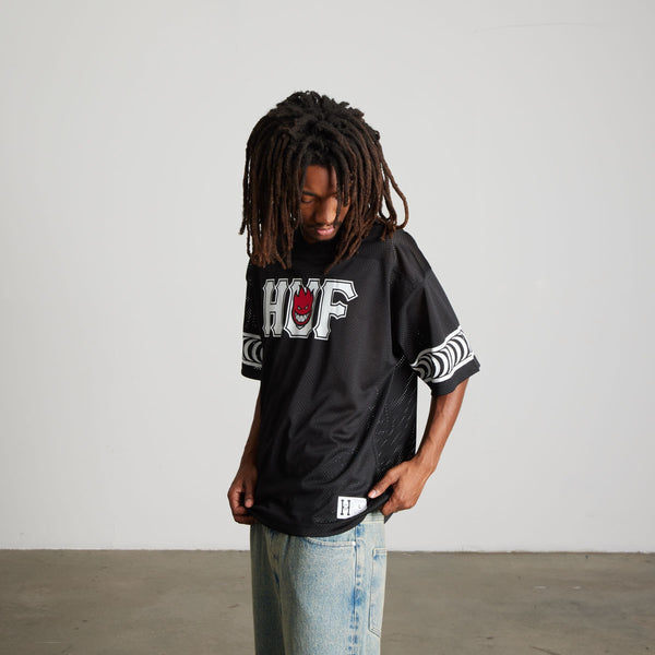 Huf x Spitfire Football Jersey End Zone - Black
