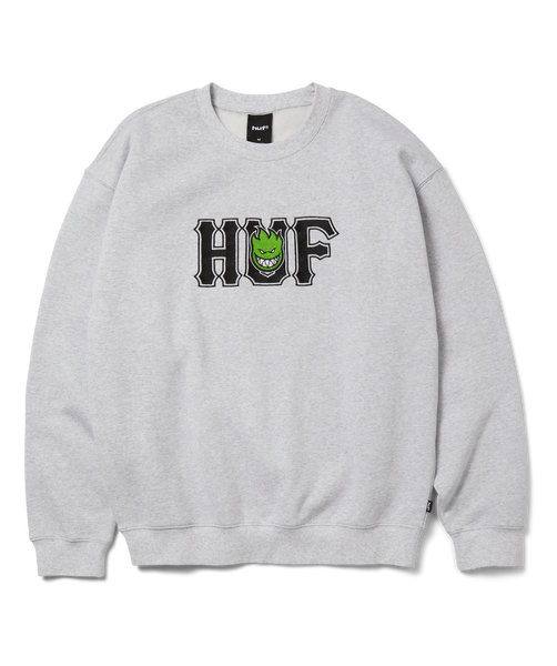 Huf x Spitfire sweatshirt Union Crewneck - Heather Grey