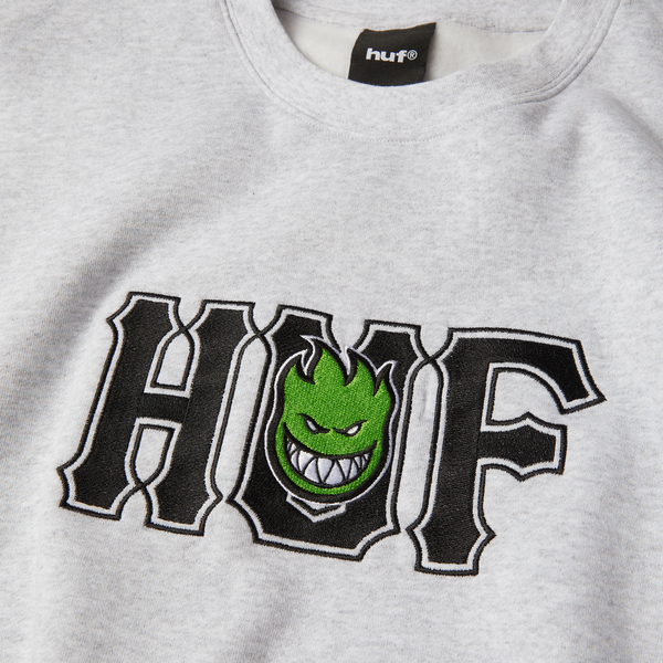 Huf x Spitfire sweatshirt Union Crewneck - Heather Grey