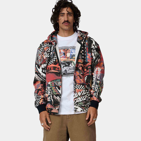 Santa Cruz zip hoodie Collage