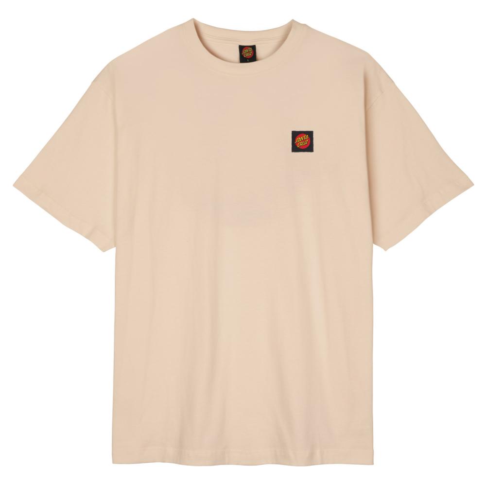 Santa Cruz All Gender T-Shirt Classic Label Small Oat Sample 40% off