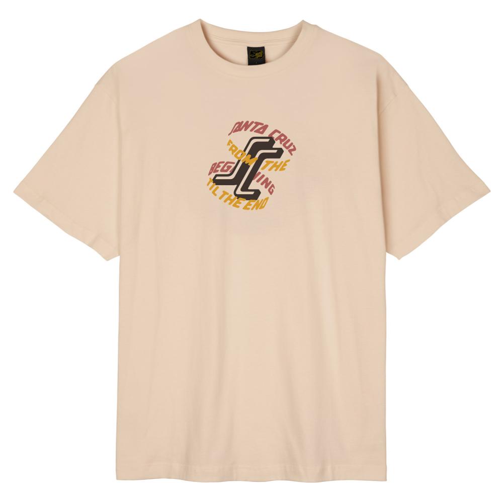 Santa Cruz All Gender T-Shirt Forever SC Front Oat Small Sample 40% off