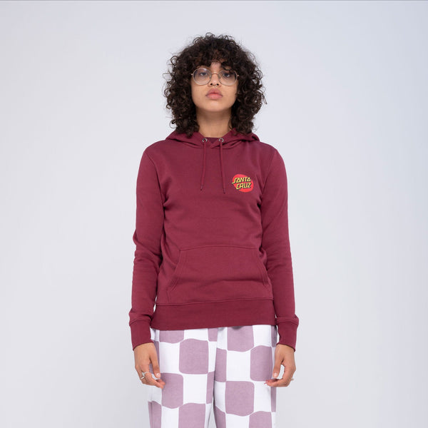 Santa Cruz Classic Dot Hood Dark Cherry Size S/8 Sample 50% off