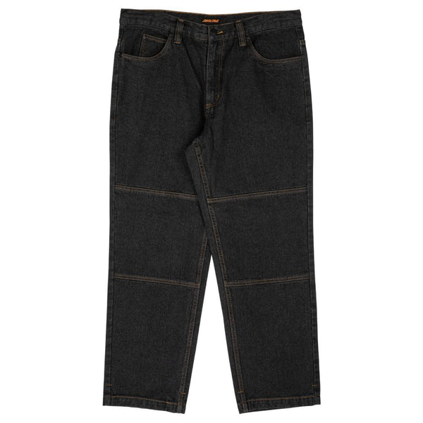 Santa Cruz Classic Label Panel Jeans Washed Black 34 Sample up to 50% off