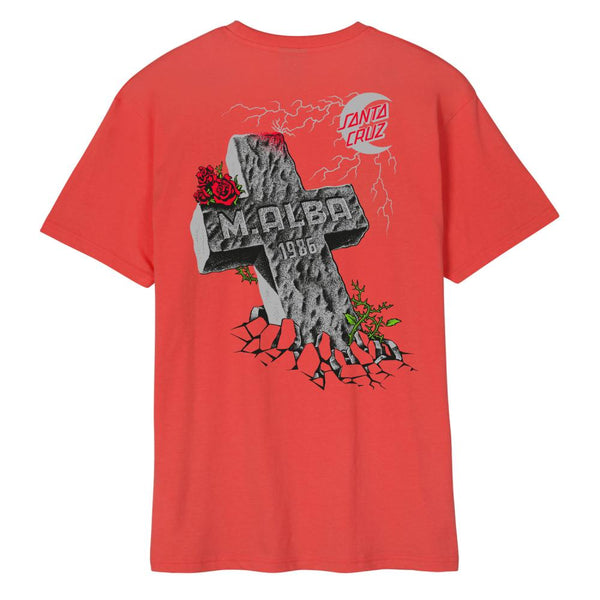 Santa Cruz Mens Malba Tombstone T-Shirt Astro Dust