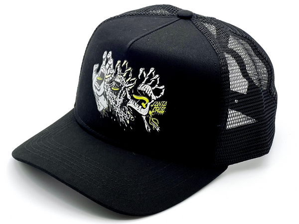 Santa Cruz Mesh back Cap Evolved Hand Black One size