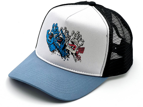 Santa Cruz Mesh back Cap Evolved Hand White / Dusty Blue One size