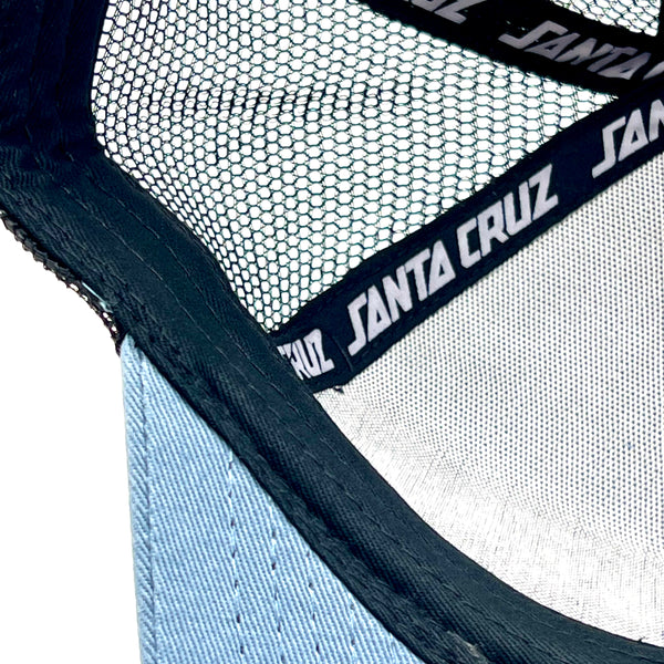 Santa Cruz Mesh back Cap Evolved Hand White / Dusty Blue One size