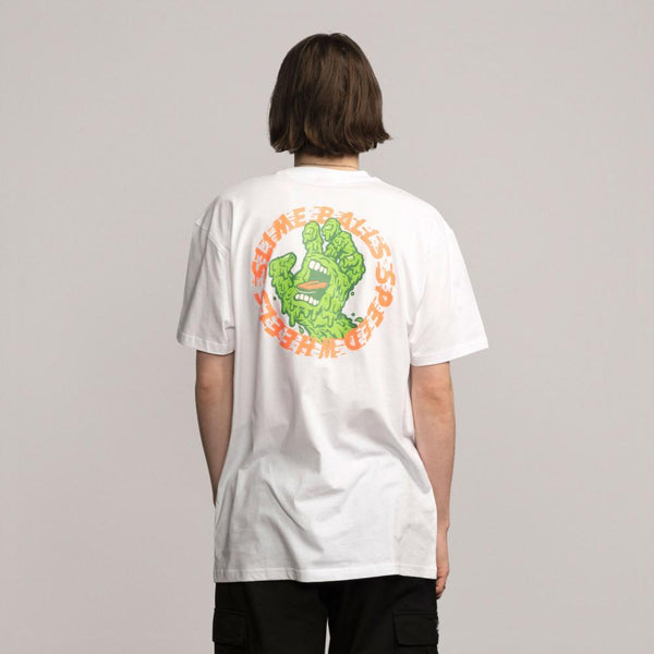 Santa Cruz T-Shirt Slime Balls SB Hand White