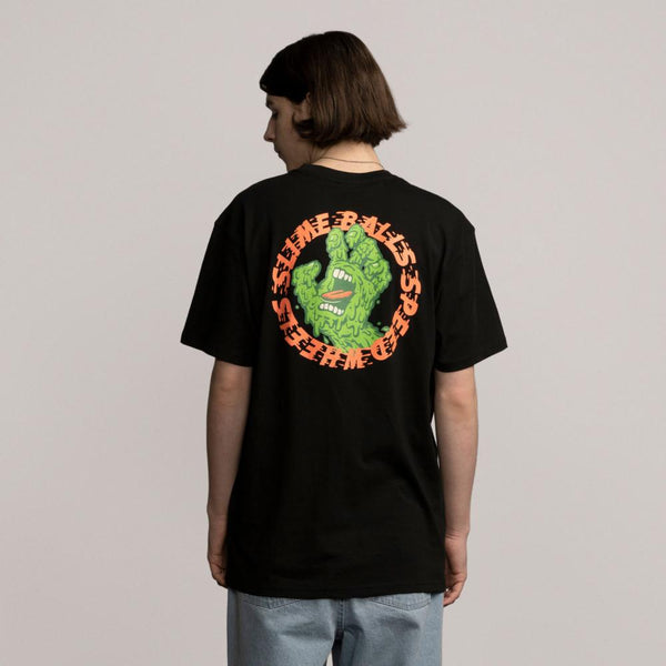 Santa Cruz T-Shirt Slime Balls SB Hand Black