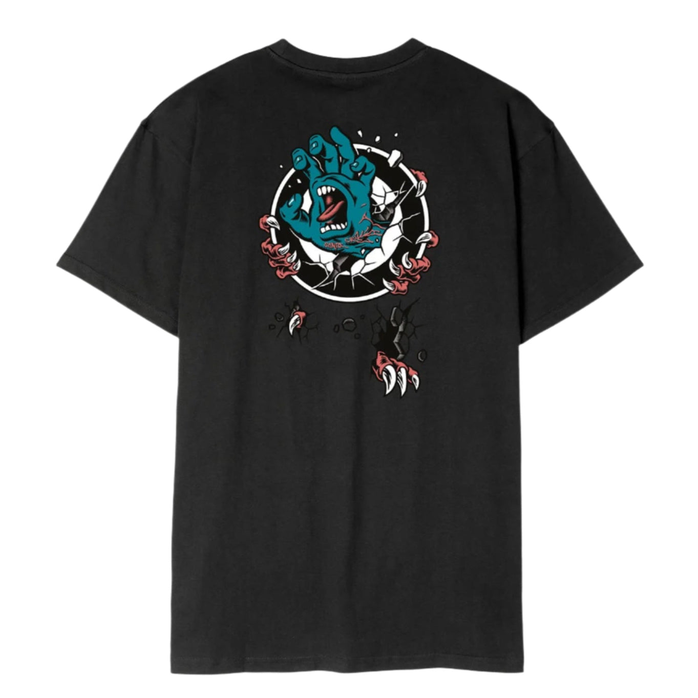 Santa Cruz Tee shirt Roskopp Screaming Target Black